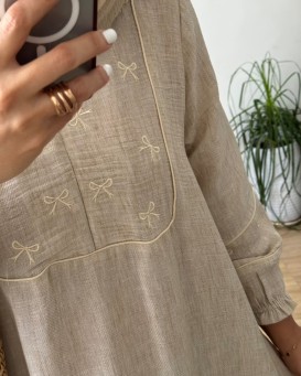 مانتو عبایی پاپیون